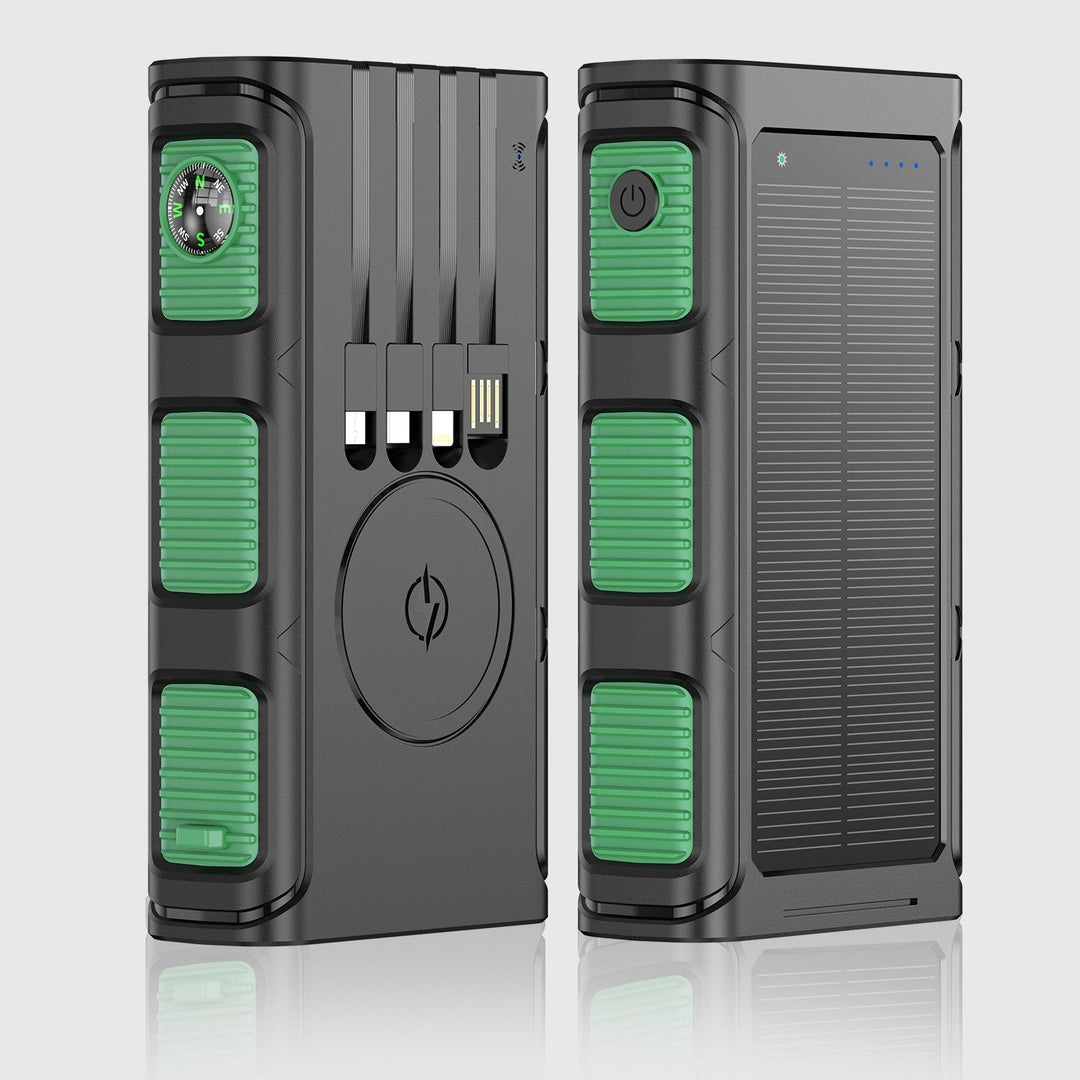 Powerbank Solar Multifuncțional cu Busolă Integrată și Încărcare Rapidă pentru Bărbați 4