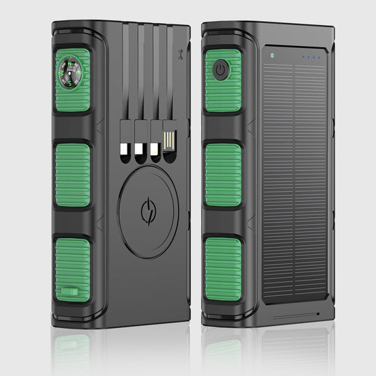 Powerbank Solar Multifuncțional cu Busolă Integrată și Încărcare Rapidă pentru Bărbați 4