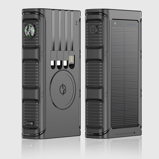 Powerbank Solar Multifuncțional cu Busolă Integrată și Încărcare Rapidă pentru Bărbați 5