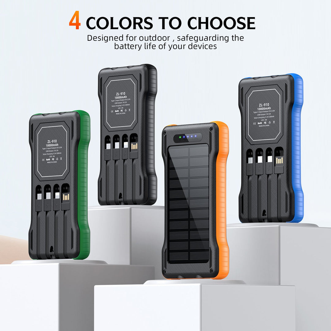 Powerbank Solar Portabil Multifuncțional pentru Bărbați și Femei cu Lanternă LED 2