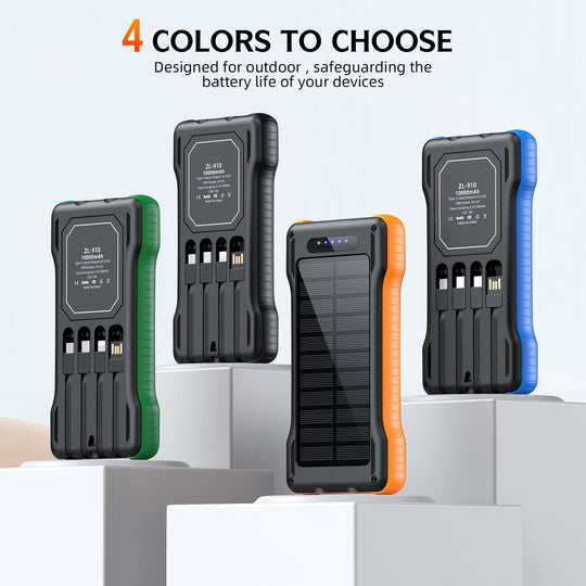 Powerbank Solar Portabil Multifuncțional pentru Bărbați și Femei cu Lanternă LED 2