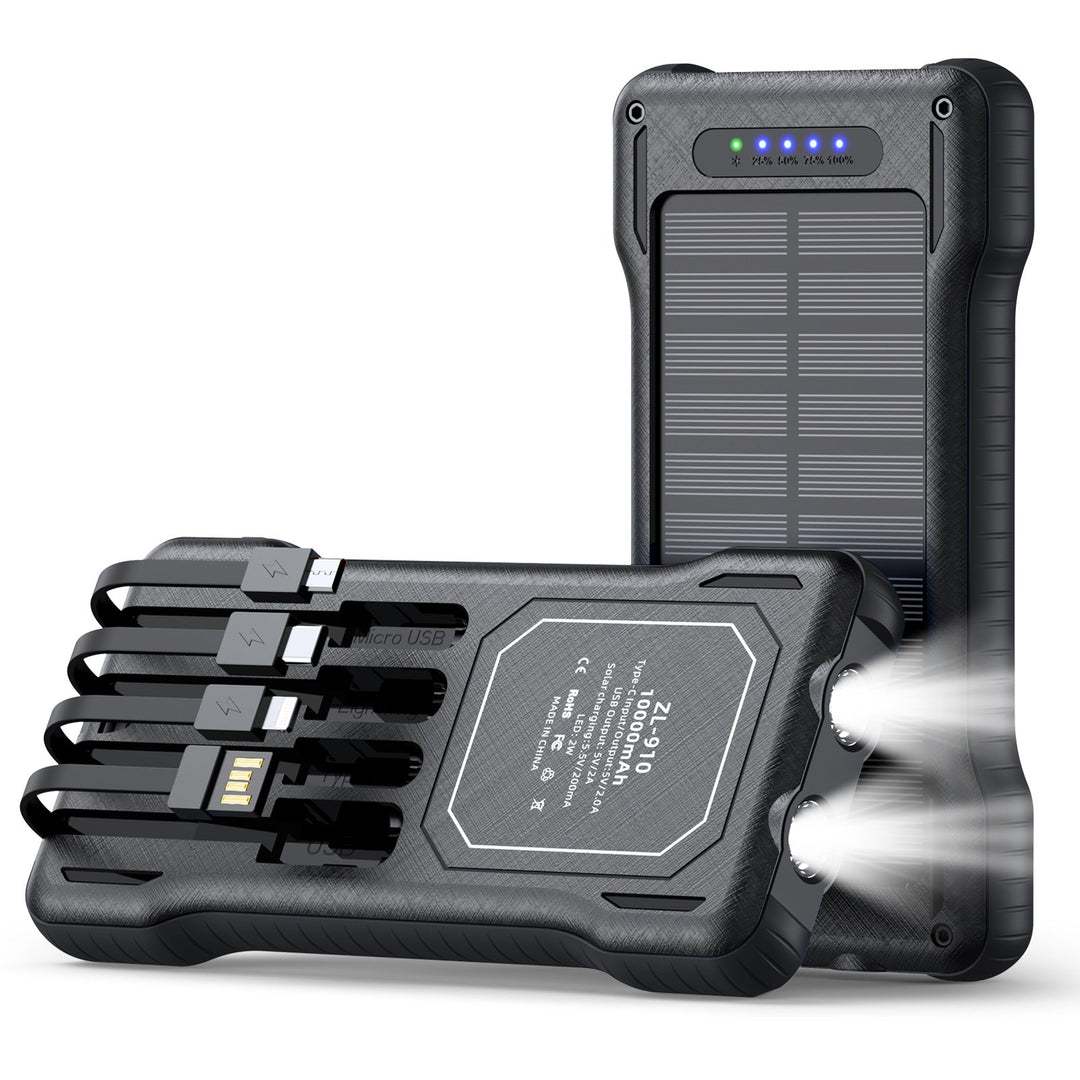 Powerbank Solar Portabil Multifuncțional pentru Bărbați și Femei cu Lanternă LED 7