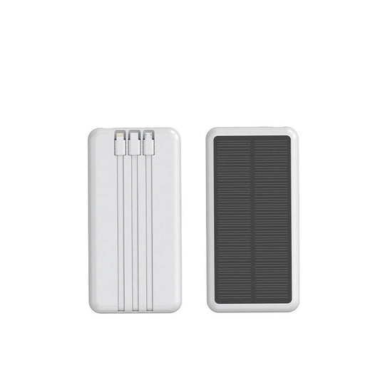 Powerbank Solar Portabil cu Cabluri Integrate pentru Încărcare Rapidă 0