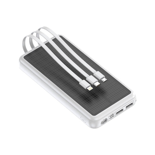 Powerbank Solar Portabil cu Cabluri Integrate pentru Încărcare Rapidă 1