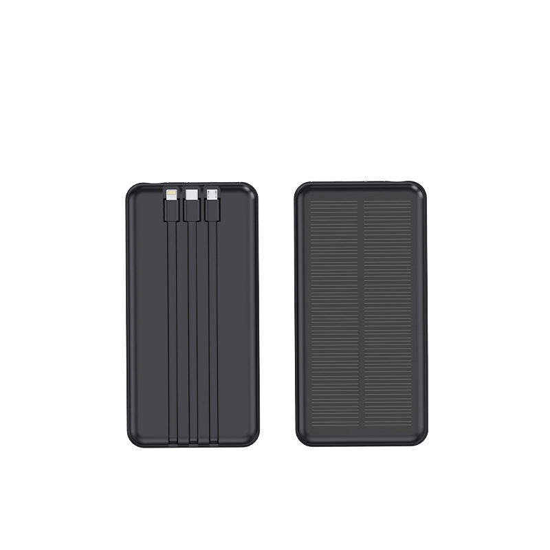 Powerbank Solar Portabil cu Cabluri Integrate pentru Încărcare Rapidă 2