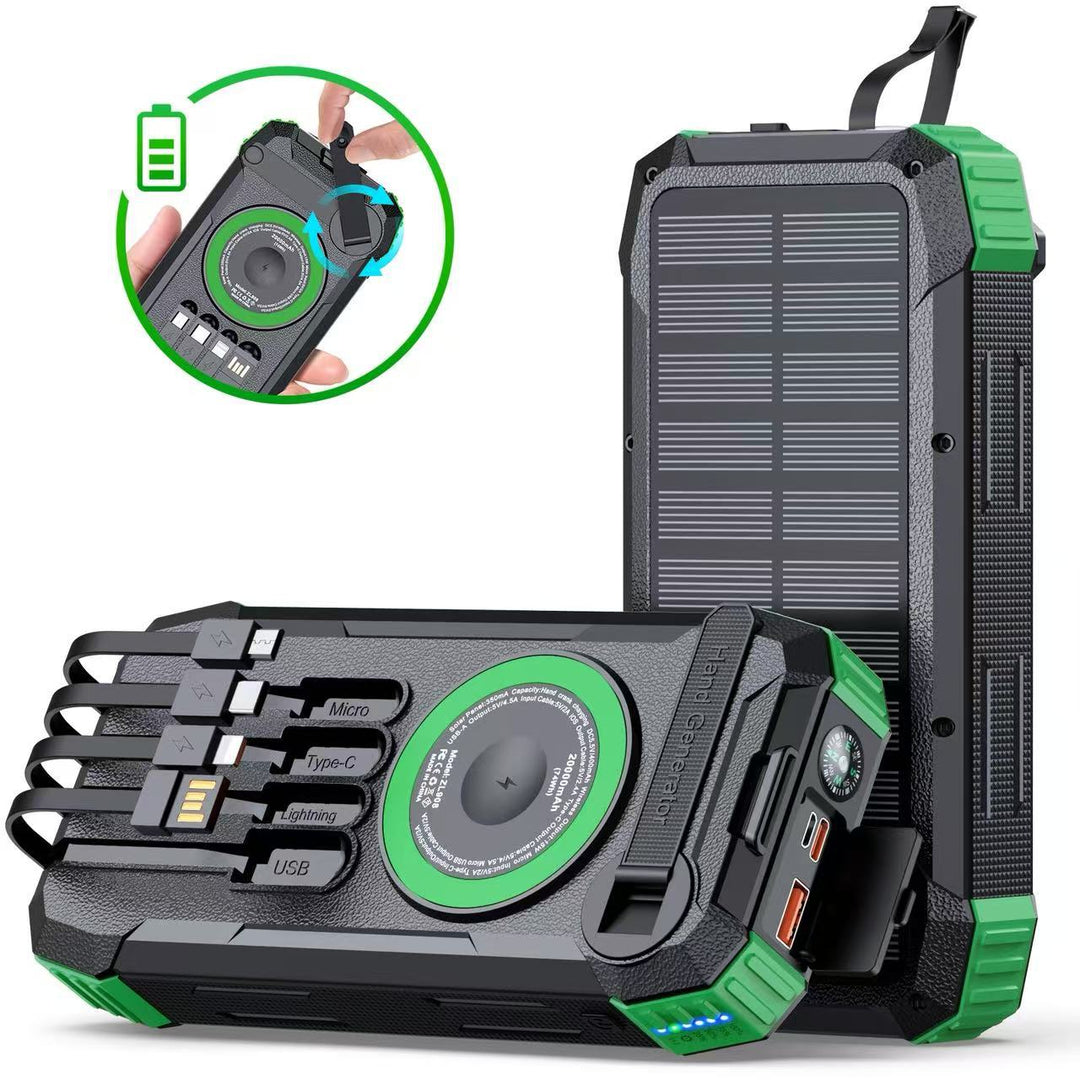 Powerbank Solar Portabil cu Încărcare Rapidă și Funcții Multiple 4