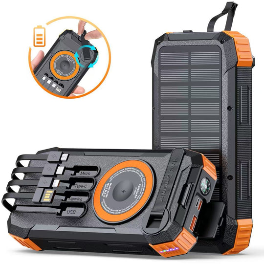 Powerbank Solar Portabil cu Încărcare Rapidă și Funcții Multiple 5