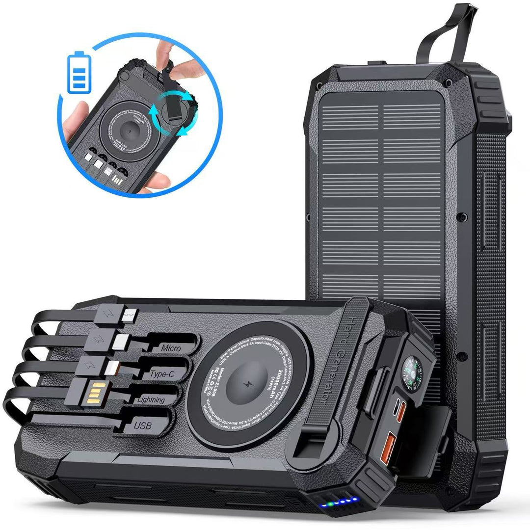 Powerbank Solar Portabil cu Încărcare Rapidă și Funcții Multiple 6