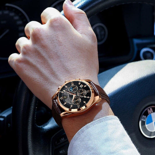 Premium Ceas De Mână Din Piele Pentru Bărbați