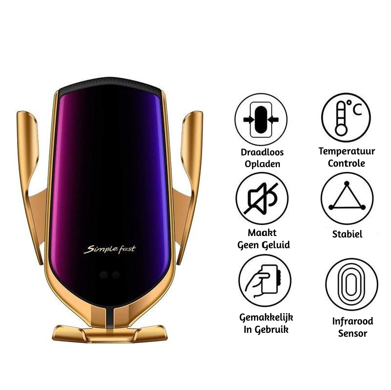 Premium - Suport Automat Pentru Telefon Cu Încărcare Wireless