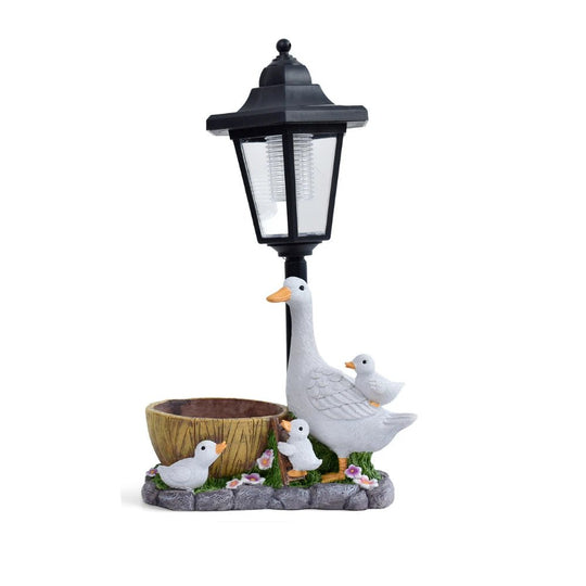 Rață Decorativă Solară pentru Grădină cu Iluminare Blândă 3