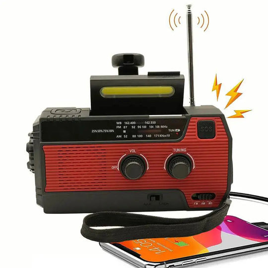 Radio de Urgență Solar pentru Camping cu Lanternă LED 11