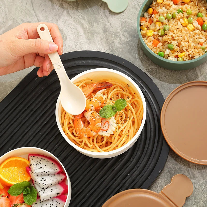 Recipient Bento pentru depozitarea alimentelor cu design tematic de desene animate 4