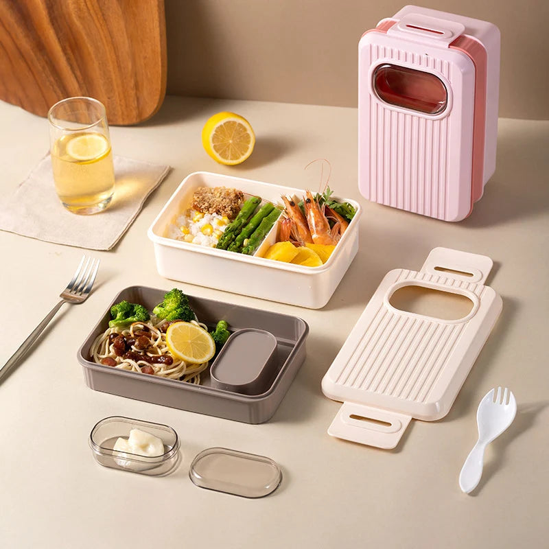 Recipient Multi-Secțional pentru Depozitarea Alimentelor cu Capac Sigur 1