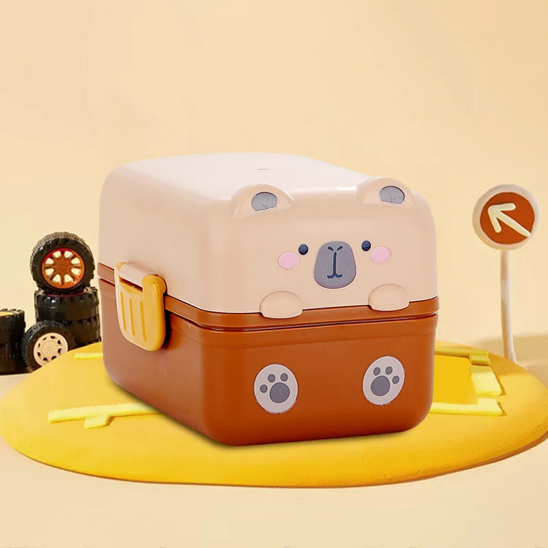 Recipient de prânz Bento cu design animal pentru copii și adulți 6