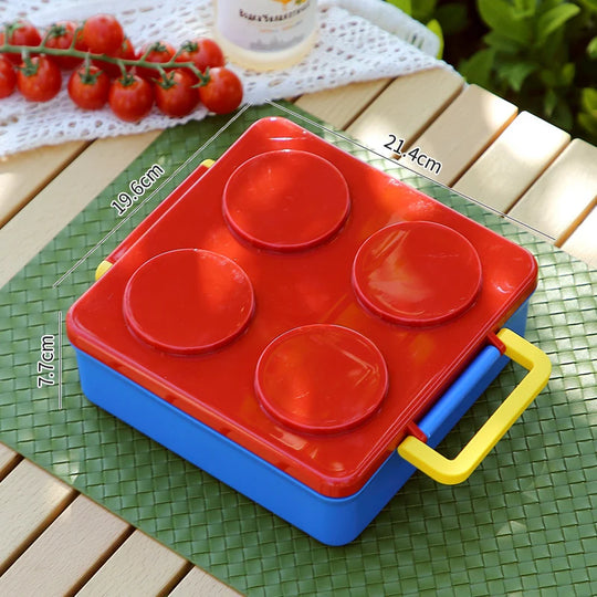 Recipient pentru depozitarea alimentelor cu design inspirat LEGO pentru copii și adulți 6