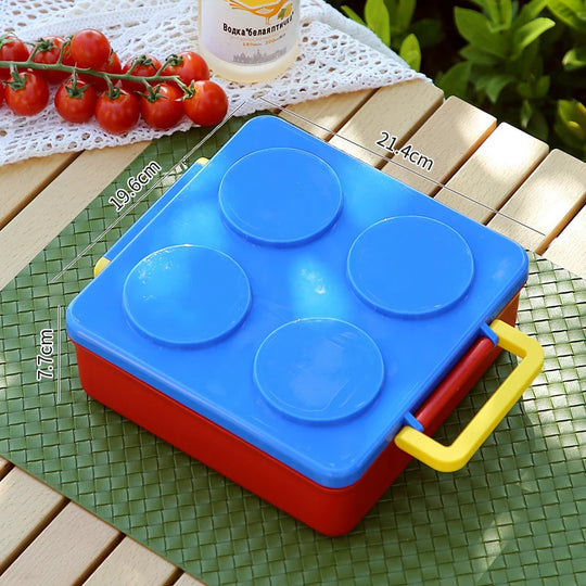 Recipient pentru depozitarea alimentelor cu design inspirat LEGO pentru copii și adulți 9