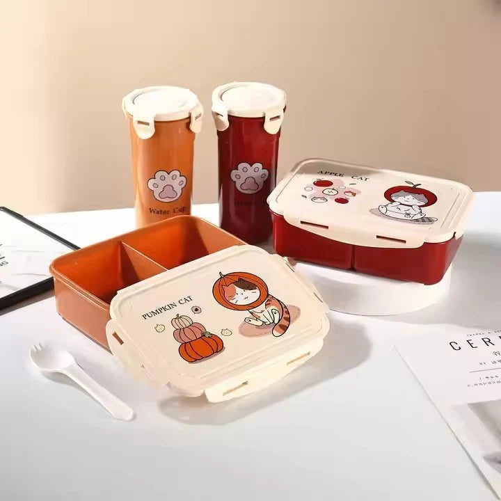 Recipient pentru depozitarea alimentelor cu tematică de pisică pentru femei 1