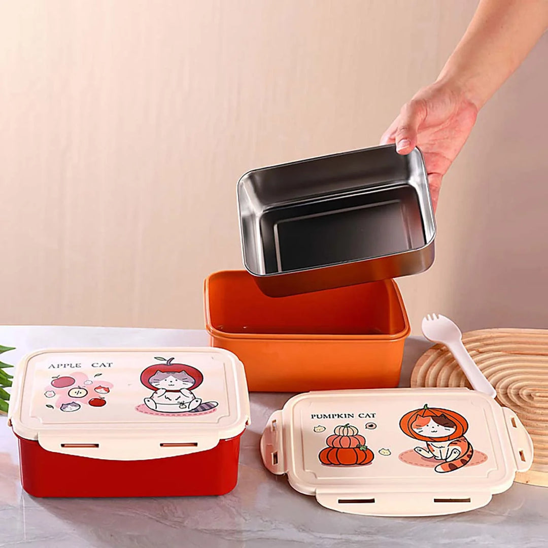 Recipient pentru depozitarea alimentelor cu tematică de pisică pentru femei 8
