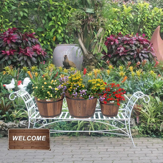 Recipiente Din Lemn Pentru Plante Interior Și Exterior Decorativ 1