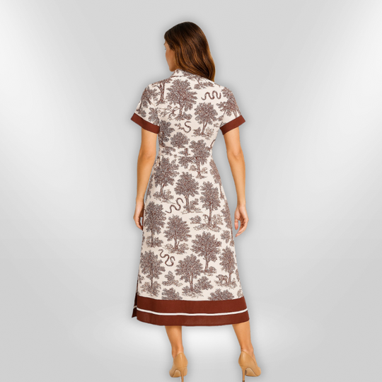 Robe Décontractée Imprimée Femme en Tissu Léger 2