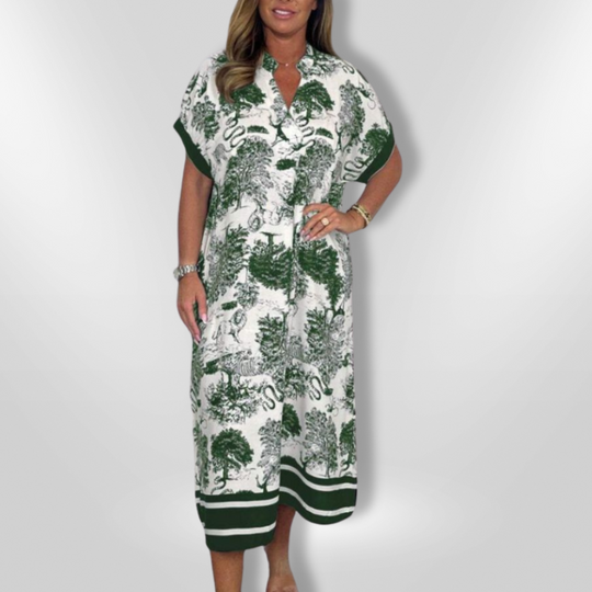 Robe Décontractée Imprimée Femme en Tissu Léger 8
