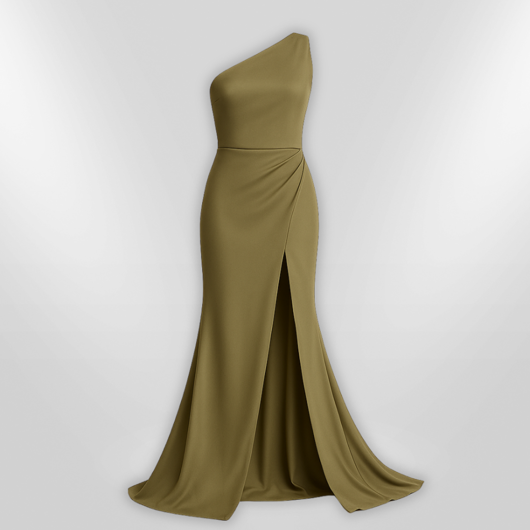 Robe Femme Asymétrique Élégante en Tissu Léger pour Soirée 2