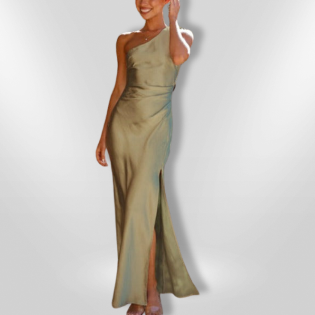 Robe Femme Asymétrique Élégante en Tissu Léger pour Soirée 3