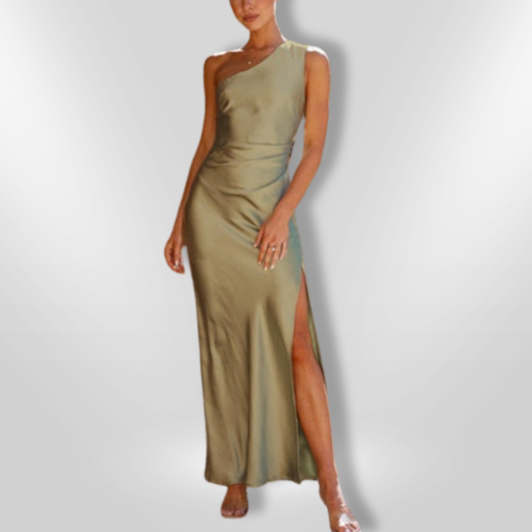Robe Femme Asymétrique Élégante en Tissu Léger pour Soirée 5