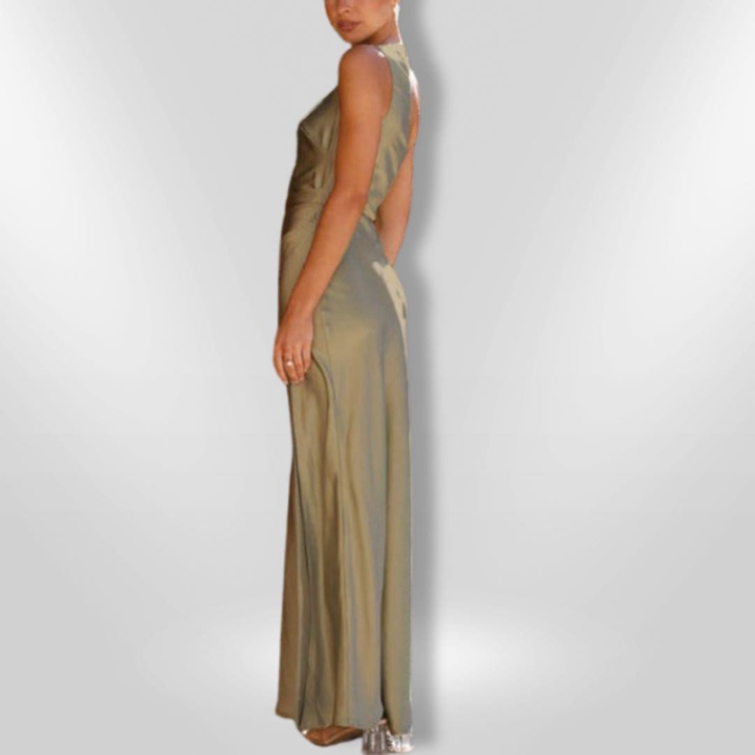 Robe Femme Asymétrique Élégante en Tissu Léger pour Soirée 6