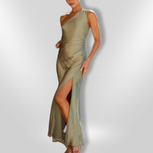 Robe Femme Asymétrique Élégante en Tissu Léger pour Soirée 7