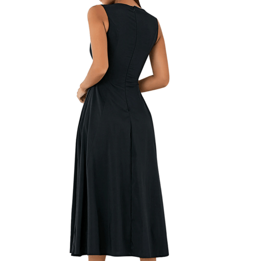 Rochie Bandaj Neagră Fără Mâneci