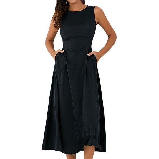 Rochie Bandaj Neagră Fără Mâneci