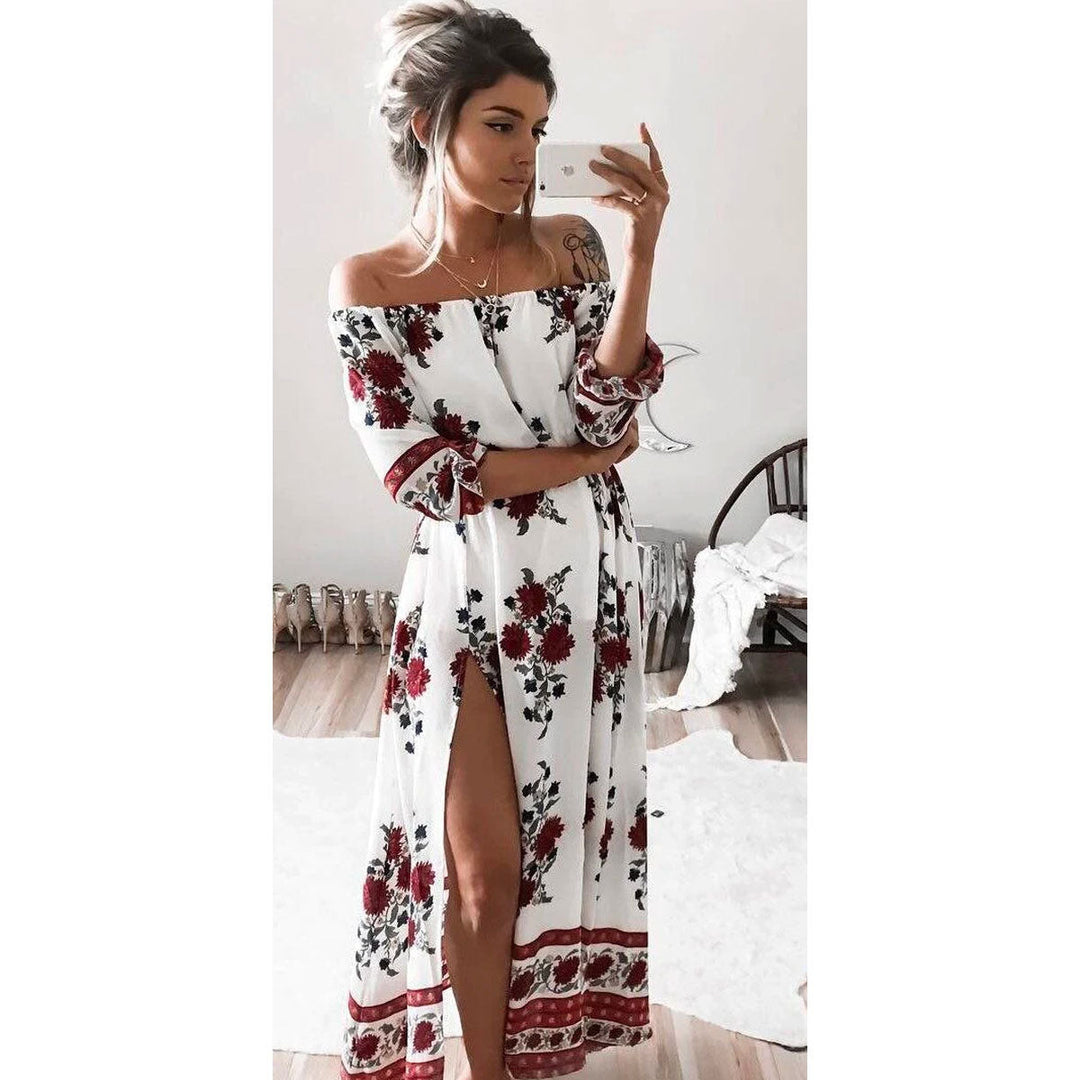 Rochie Maxi Cu Flori
