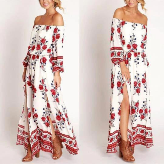 Rochie Maxi Cu Flori
