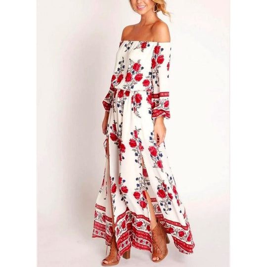 Rochie Maxi Cu Flori