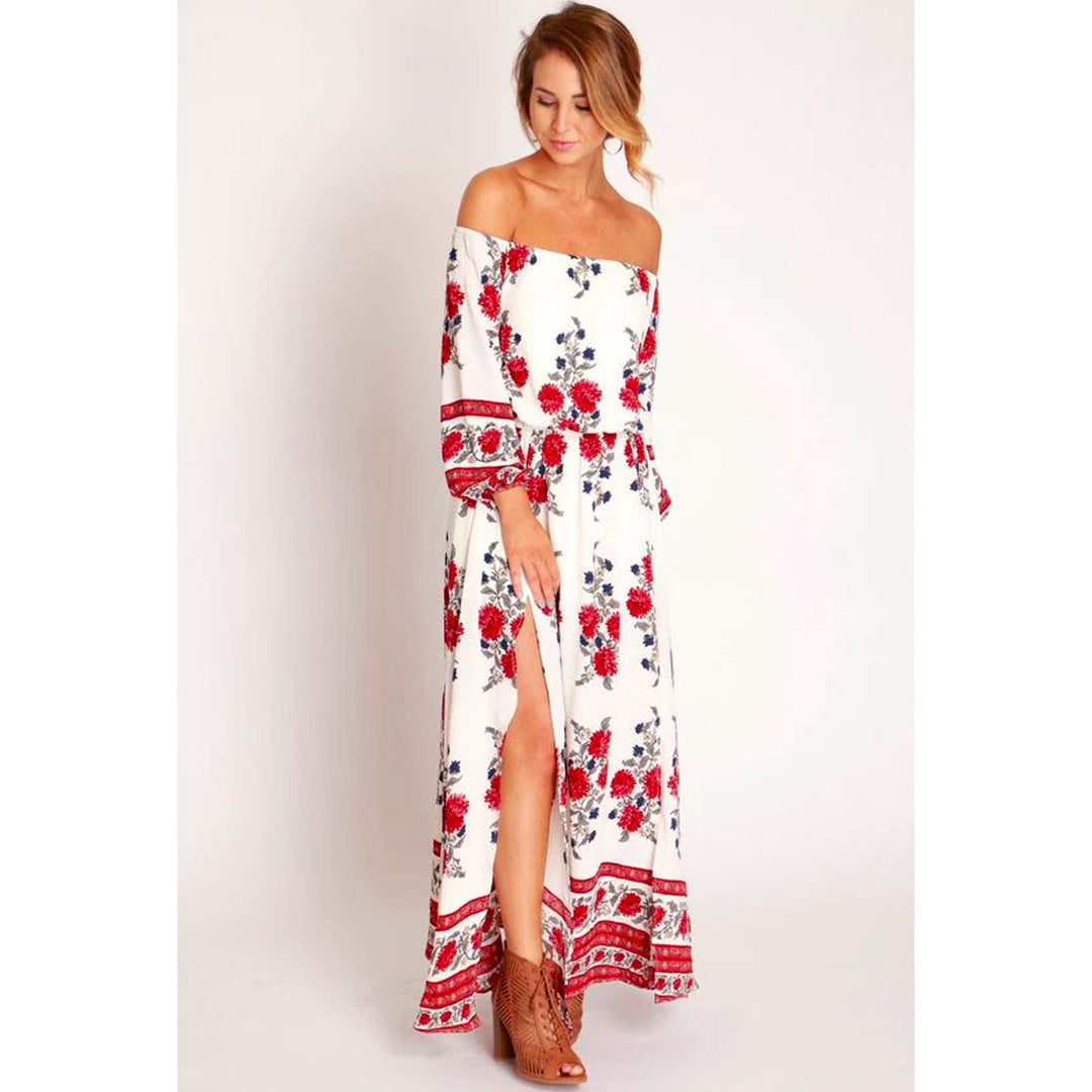 Rochie Maxi Cu Flori