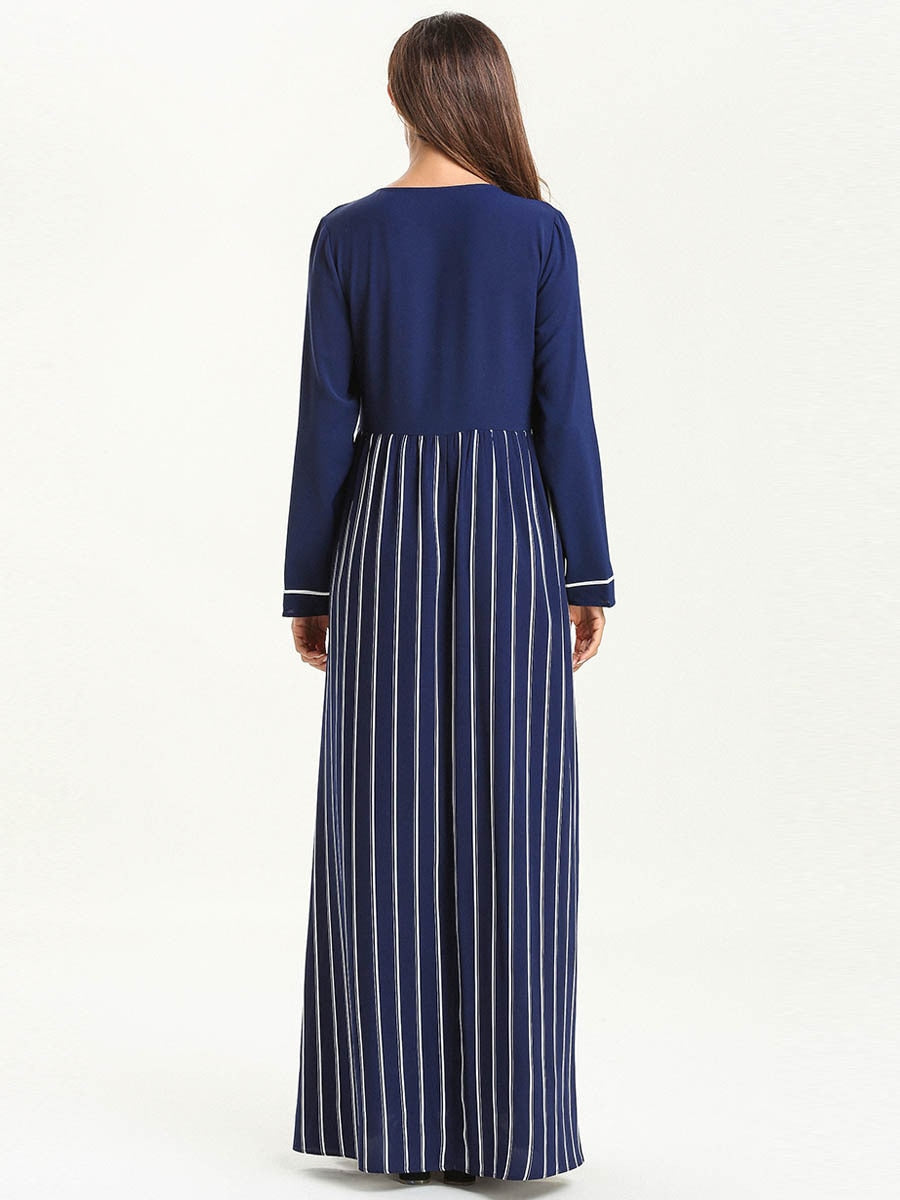 Rochie Maxi Kaftan Cu Mâneci Lungi