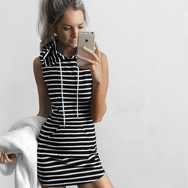 Rochie Mini Casual Fără Mâneci