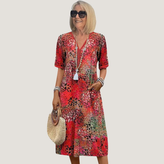 Rochie de vară boemă pentru femei, design casual ușor 3
