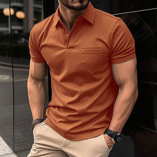 Variant image for Herre Polo Shirt Elegant Åndbar 100% Bomuld-17