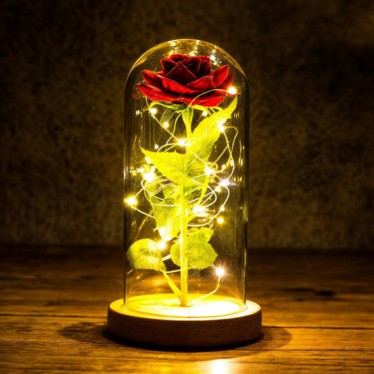 Roză perpetuă cu LED-uri 0
