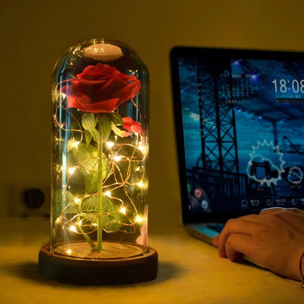 Roză perpetuă cu LED-uri 4
