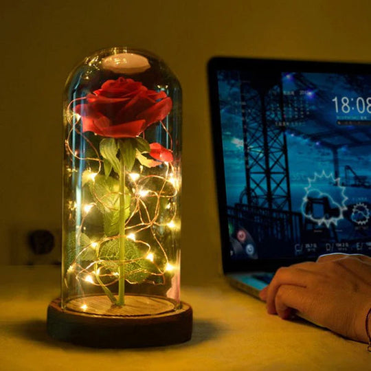 Roză perpetuă cu LED-uri 4