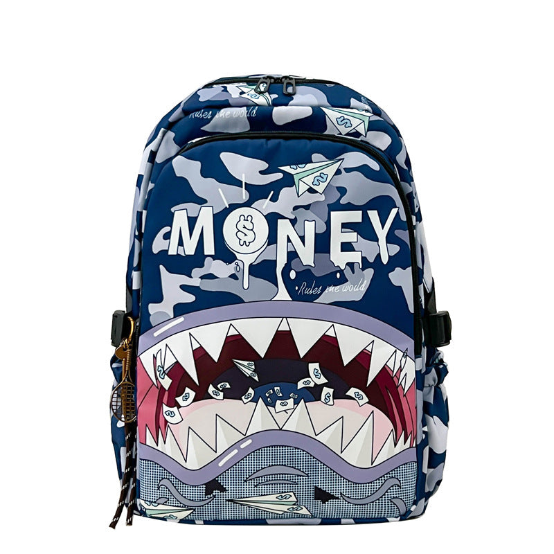 Rucsac Unisex cu Design Creativ Rechin 2