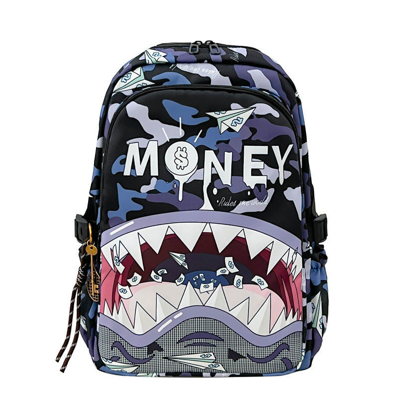 Rucsac Unisex cu Design Creativ Rechin 3