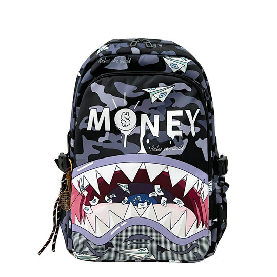Rucsac Unisex cu Design Creativ Rechin 4