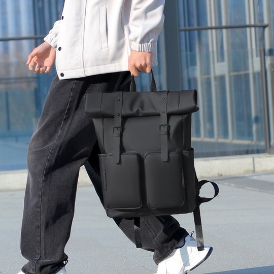Rucsac Urban Roll-Top cu Design Reglabil pentru Bărbați și Femei 1