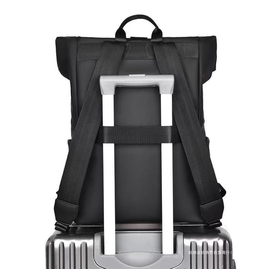 Rucsac Urban Rolltop cu Compartimente Multiple pentru Bărbați 4