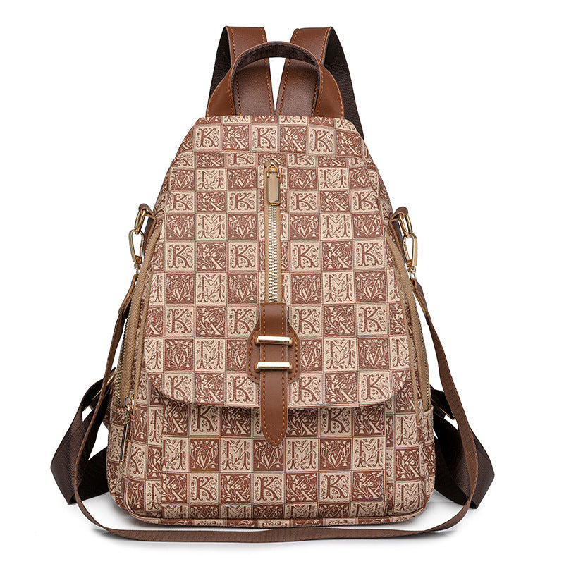 Rucsac damă cu imprimeu geometric modern 0